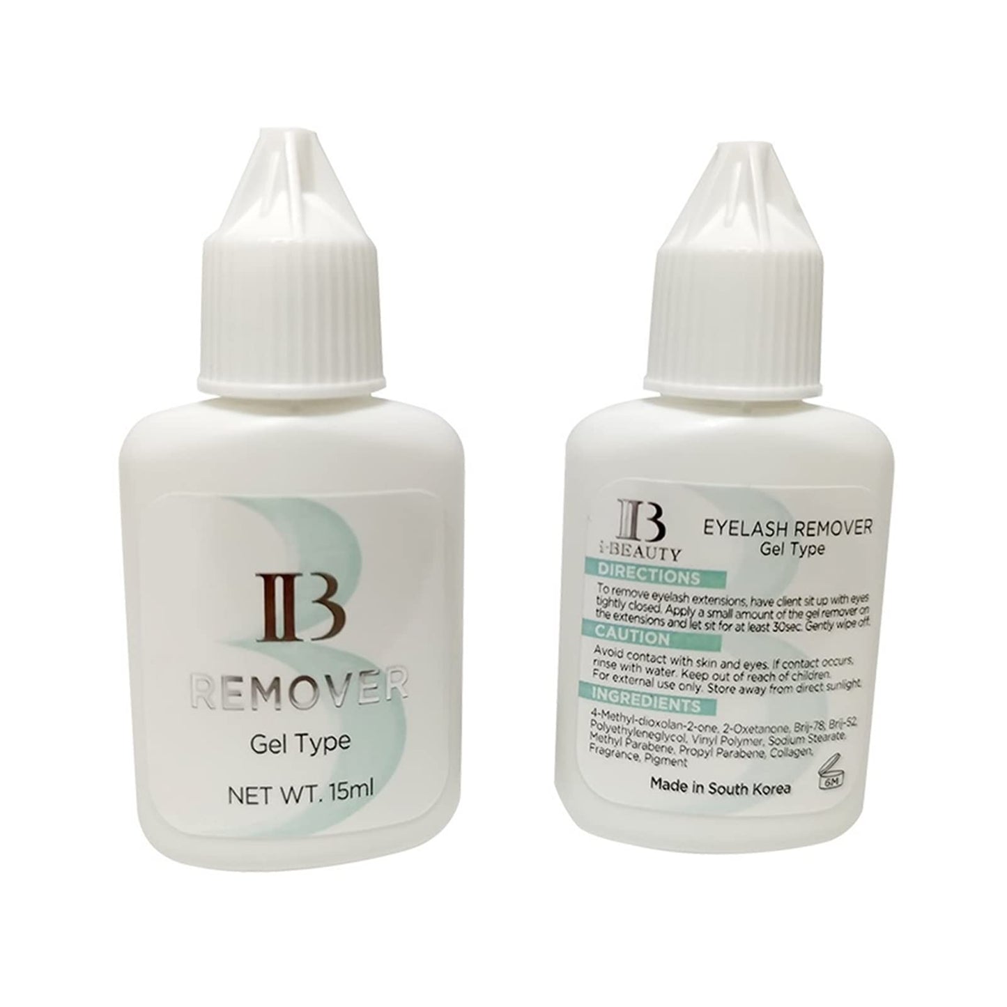 IBeauty lash adhesive solvent 15 milliliters premium packaging details.