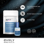 Cool blue eyelash adhesive dissolving gel product display