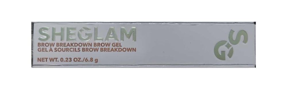SHEGLAM brow breakdown packaging details and label