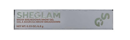 SHEGLAM authentic imported clear brow gel product container close up look.