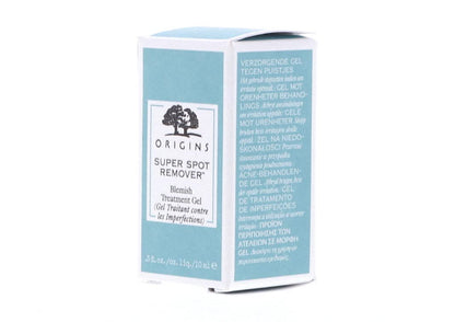 Application of Origins blemish gel on skin