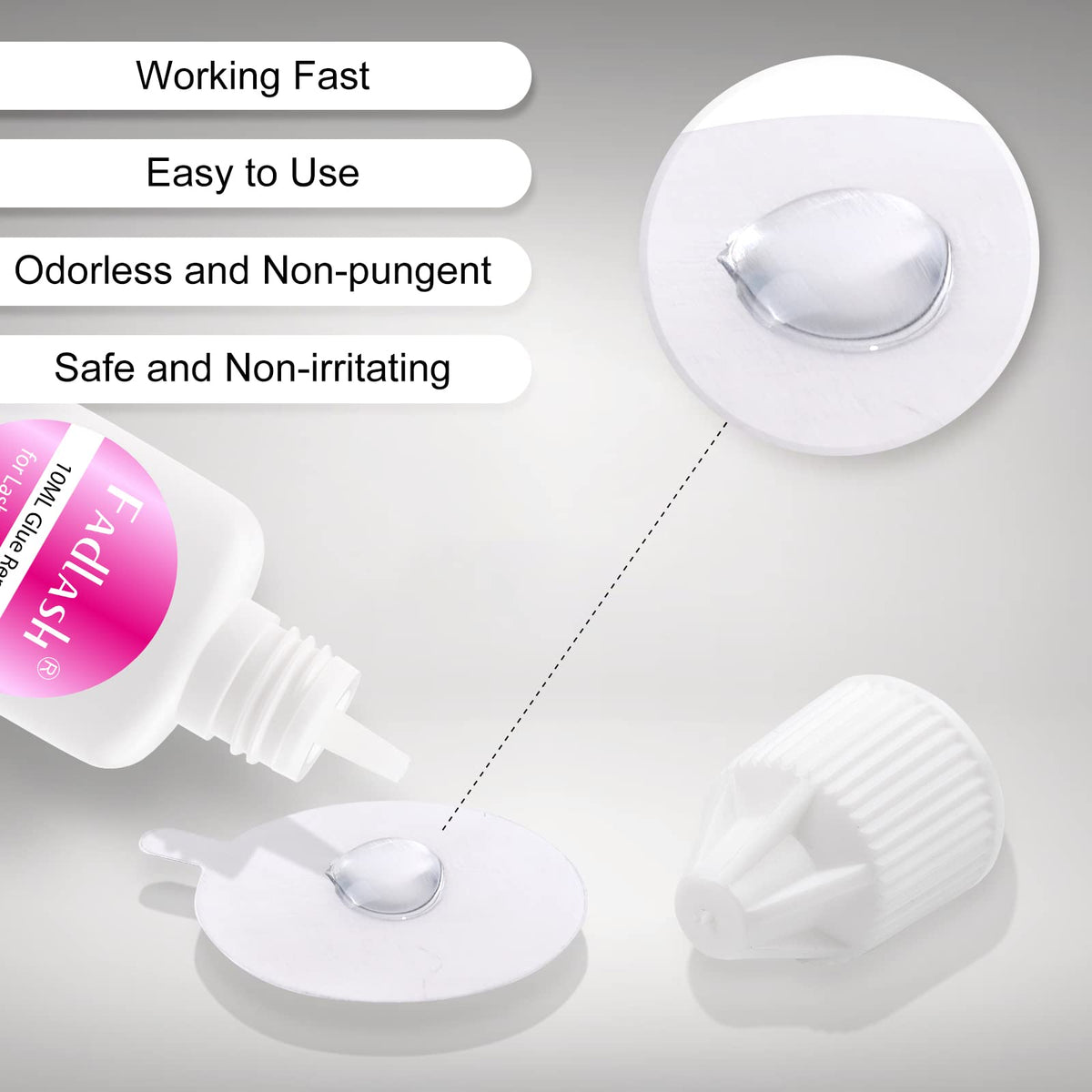 Fadlash 10ml lash adhesive dissolver container close up