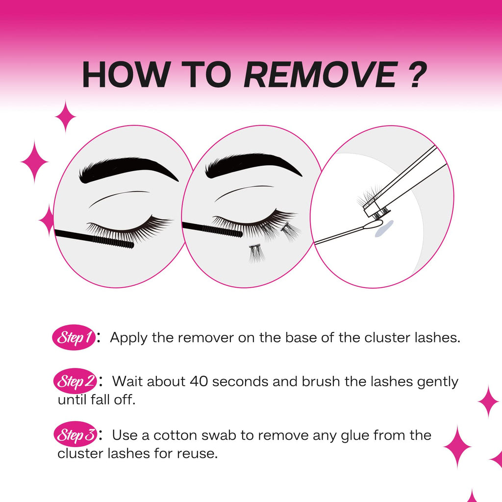 Calailis DIY cluster lash glue close up