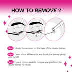 Calailis DIY cluster lash glue close up