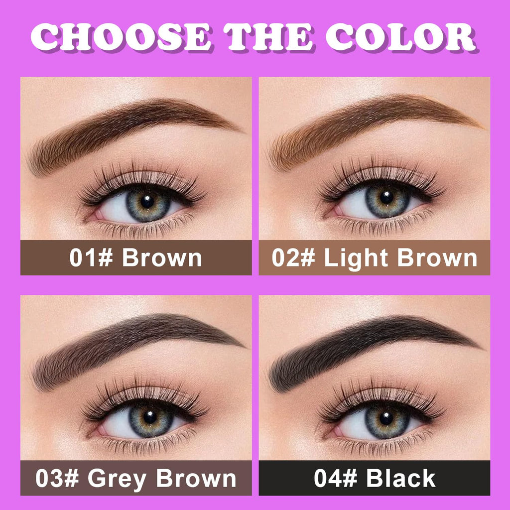 Datansun two piece black eyebrow kit box layout