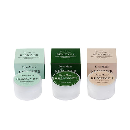 DeceMars low irritation eyelash extension adhesive remover bottle displayed on a clean background