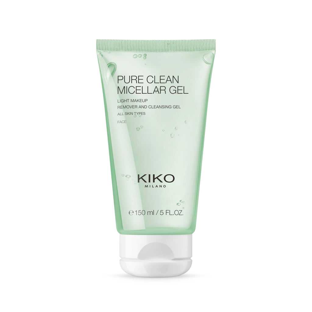 Kiko Milano skincare bottle packaging and branding display