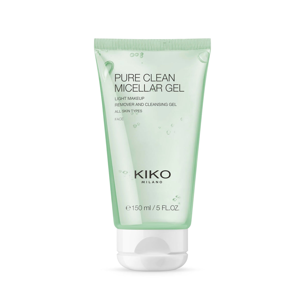 Kiko Milano skincare bottle packaging and branding display
