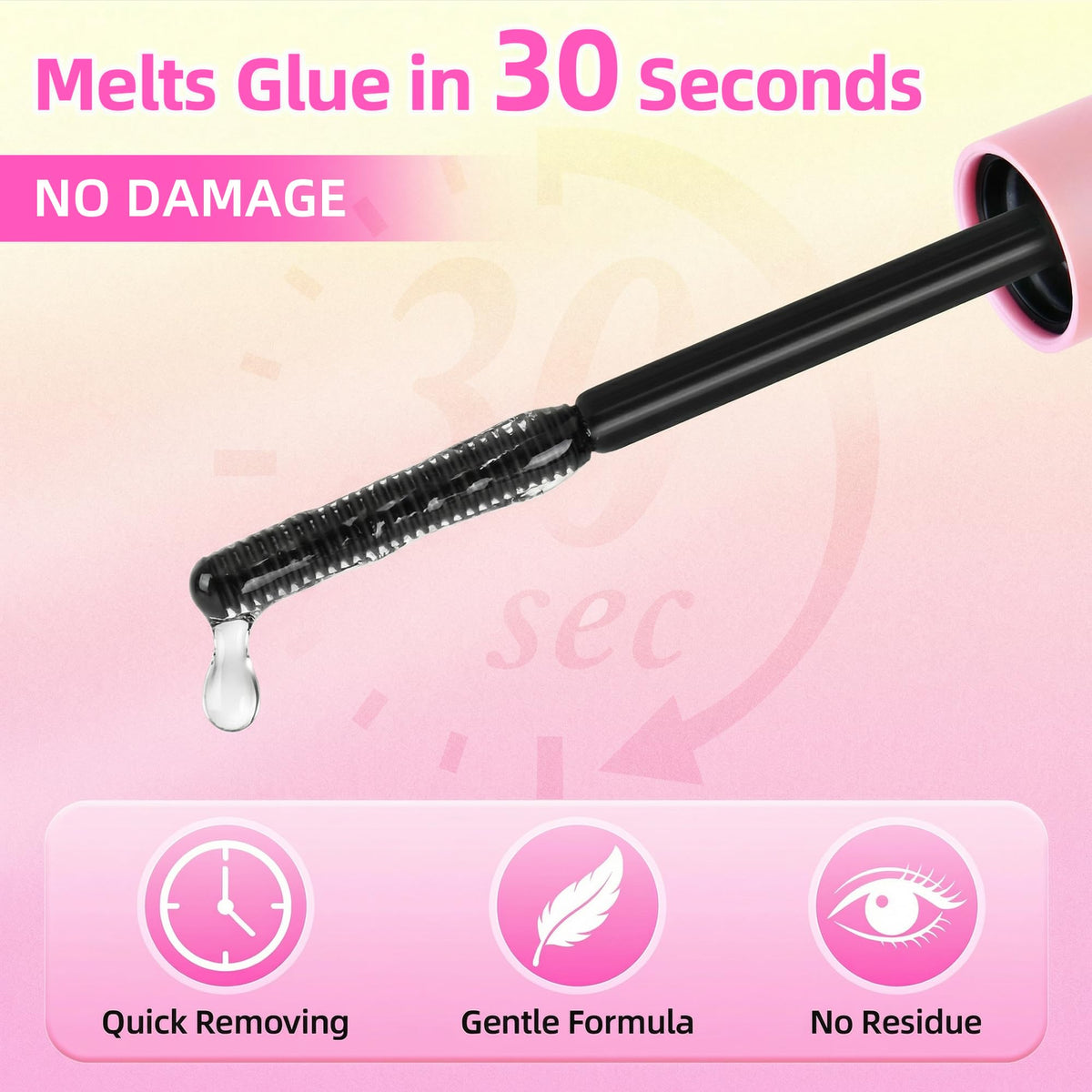 FayJoo 5ml lash glue dissolver bottle and spiral wand applicator