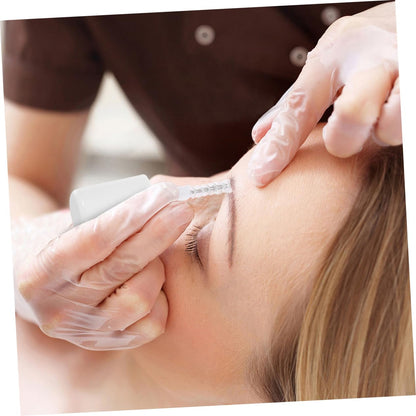 Application of Lifkome clear brow gel on eyebrows for natural look