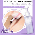 B&Qaugen Lash Remover pump dispenser close up