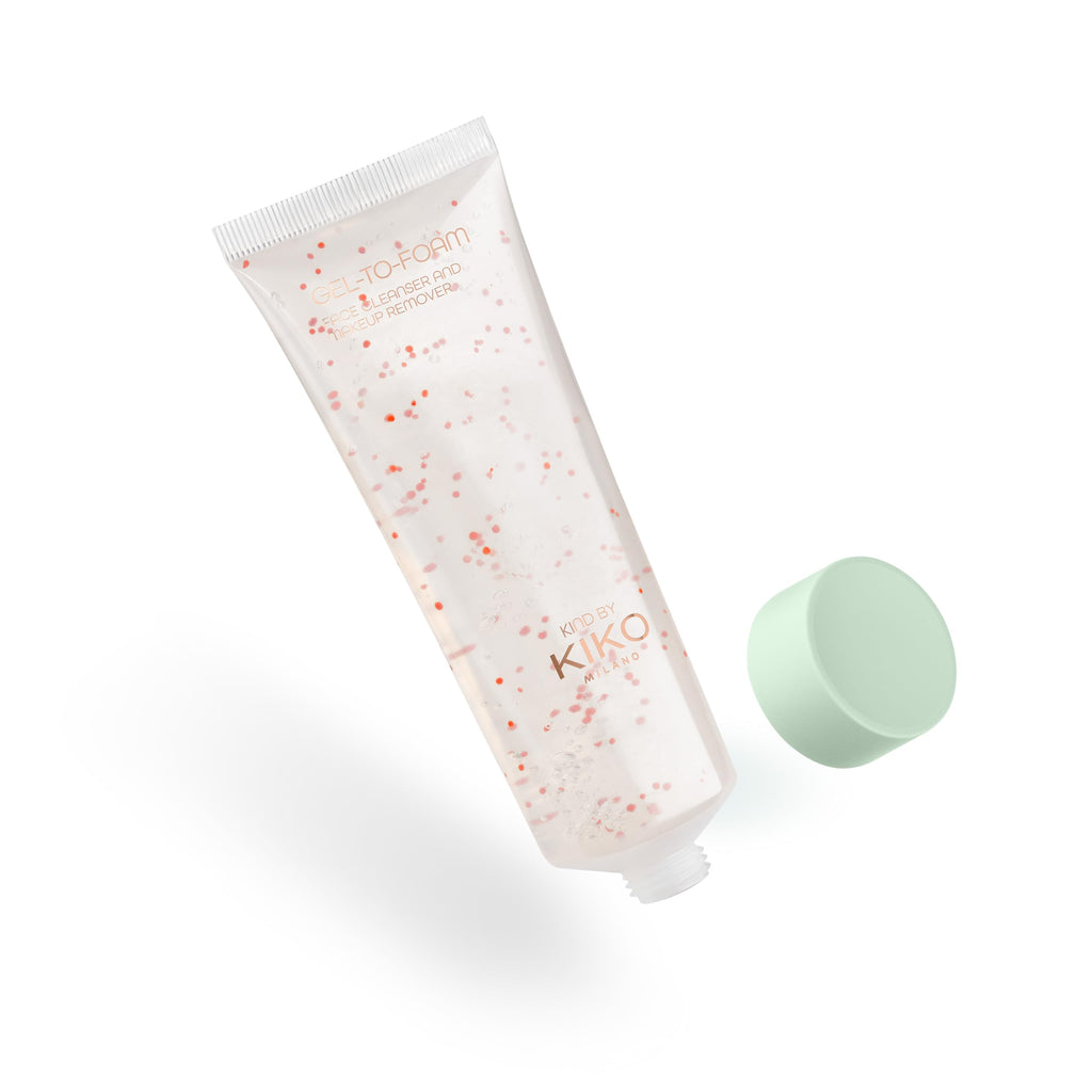 Kiko Milano Kind Gel-To-Foam Face Cleanser ingredient highlights label