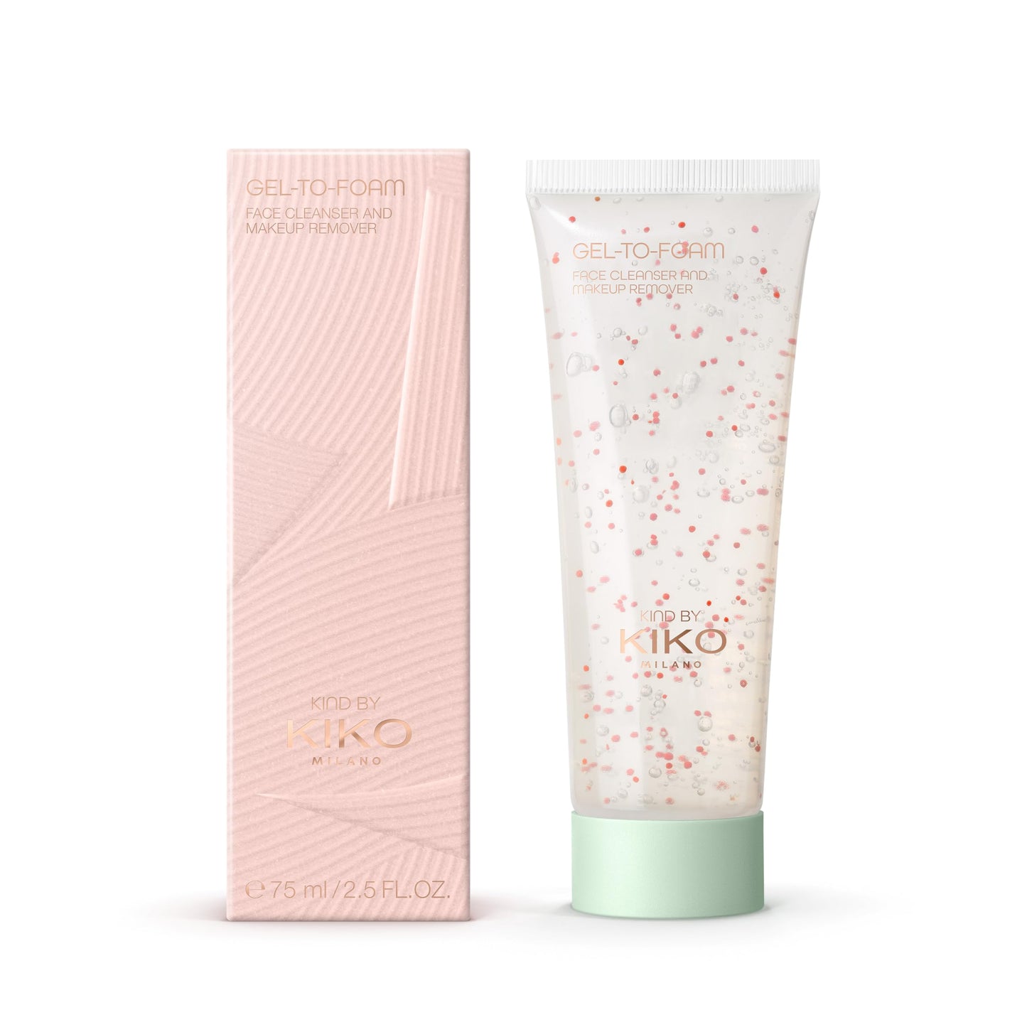 Applying Kiko Milano Kind cleanser to skin for foam transformation
