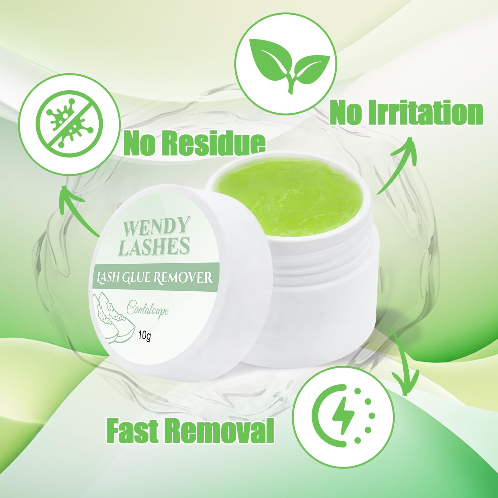 Wendy Lashes glue remover 10g jar packaging