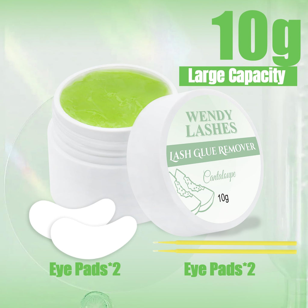 Application of Wendy Lashes glue remover with micro brush