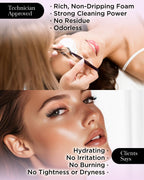 Pink spoolie wand for grooming natural lashes and extensions