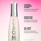 Buxom Plump Shot peptide lip treatment open with wand