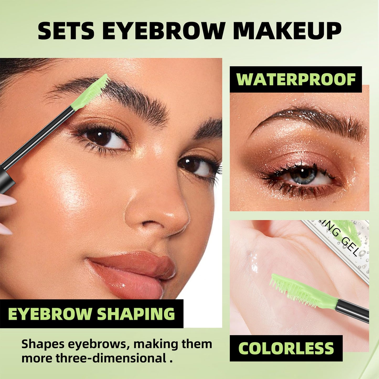 Side profile of Miescher Pro Brow Locking Gel bottle