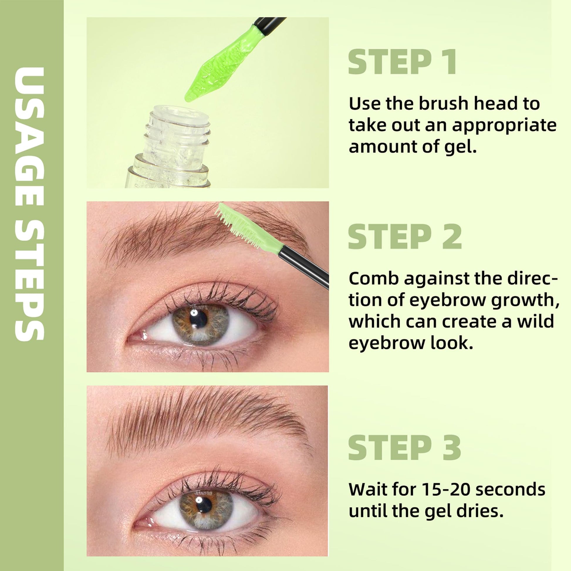 Lifestyle shot of Miescher Pro Brow Locking Gel makeup kit