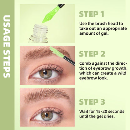 Lifestyle shot of Miescher Pro Brow Locking Gel makeup kit