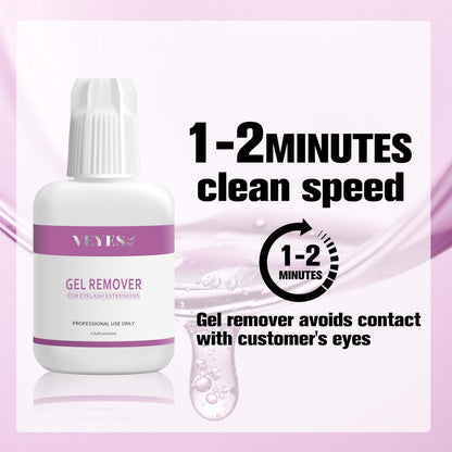 VEYES INC professional salon supplies low irritation lash adhesive remover packaging.