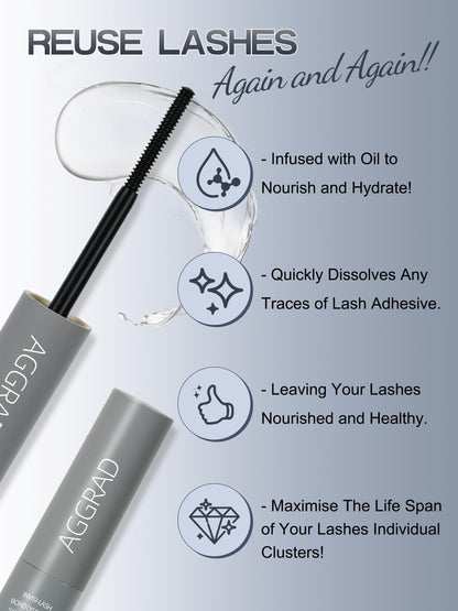 Aggrad lash glue remover 5 milliliter bottle packaging
