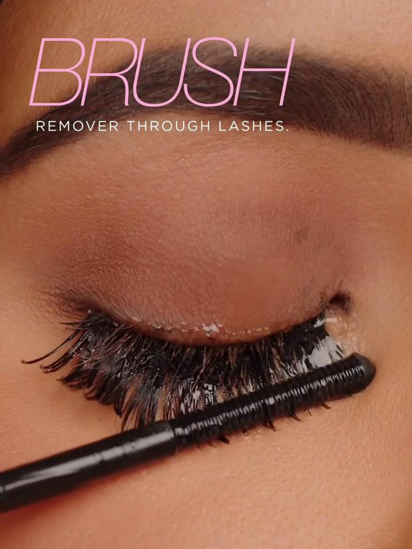 Close up of Aggrad lash remover mascara style applicator wand