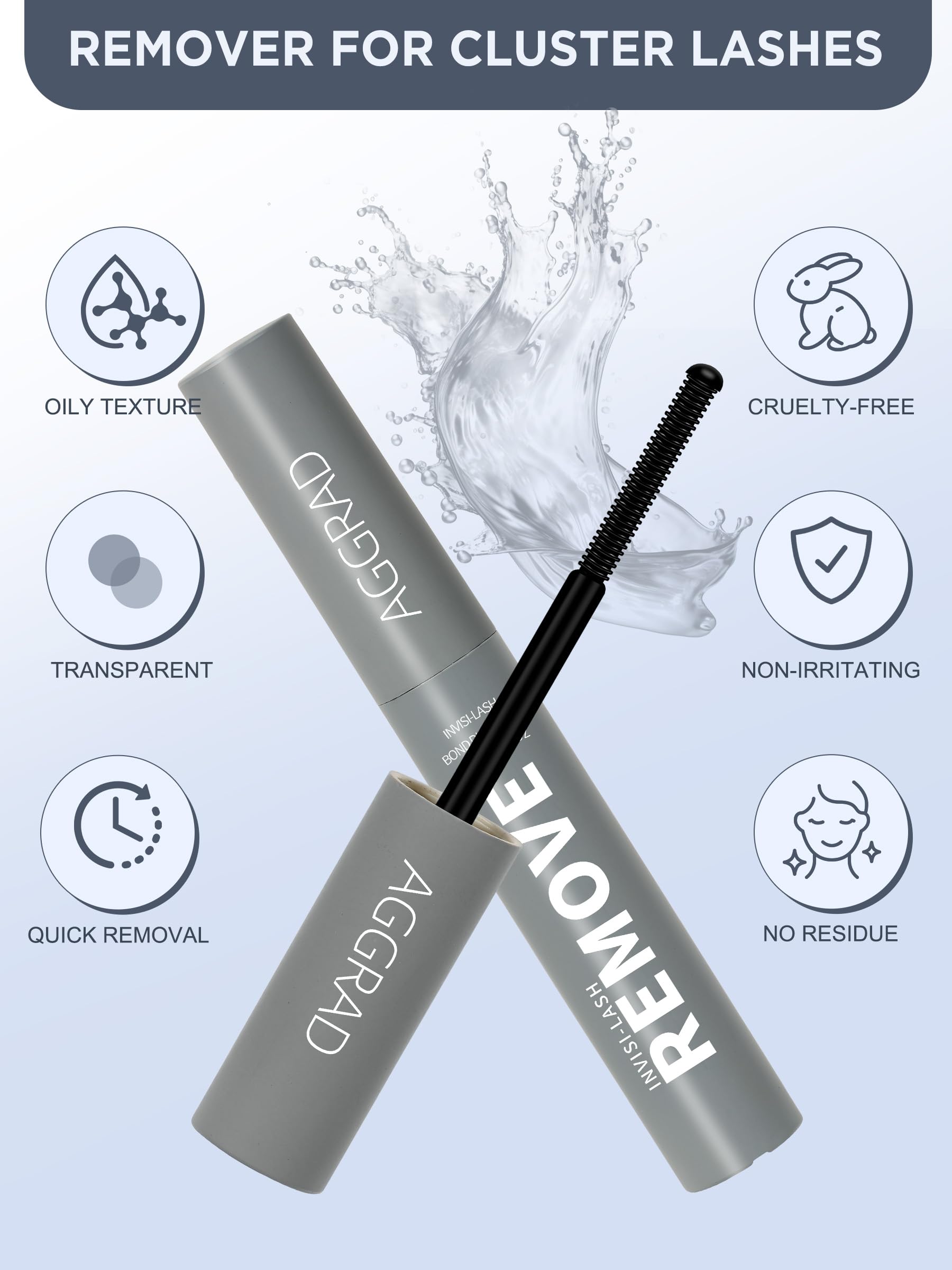 Instructional graphic for removing DIY lash extensions