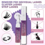 Wendy Lashes cream lash adhesive remover container side angle