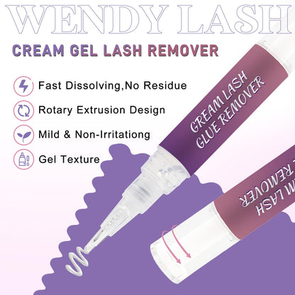 Wendy Lashes authentic USA imported eyelash glue remover packaging for Indian consumers