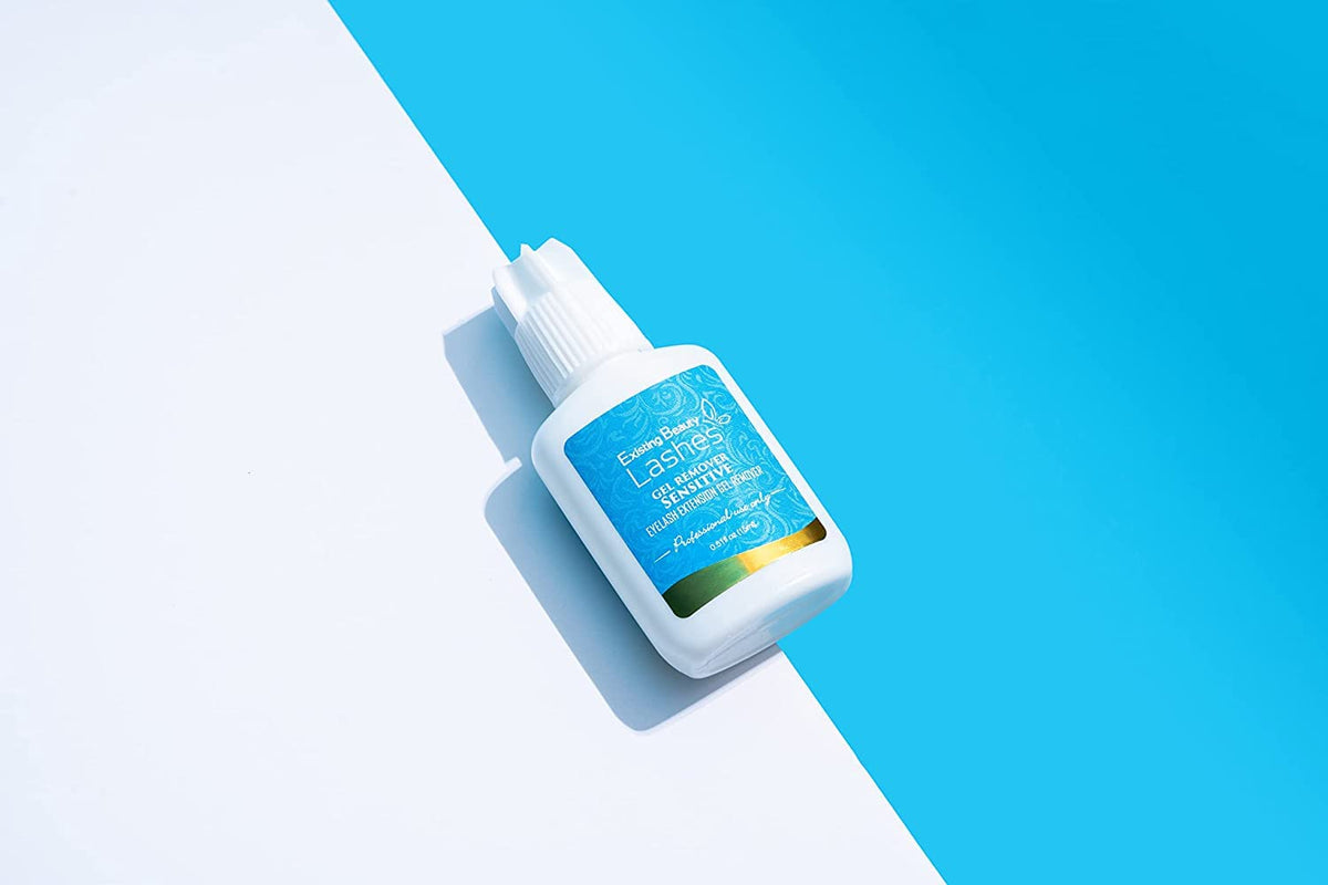 Existing Beauty eyelash adhesive remover in use setup