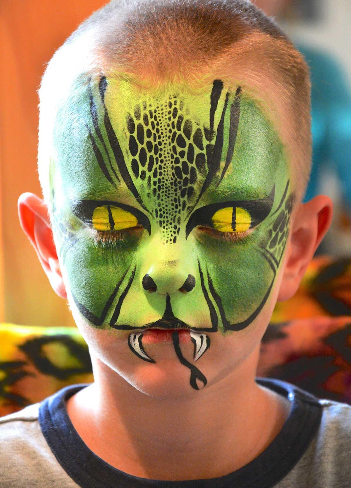 Hypoallergenic non-toxic green special effects makeup base shown open