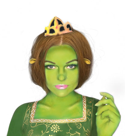 Full coverage green theatrical body paint stick application on skin
