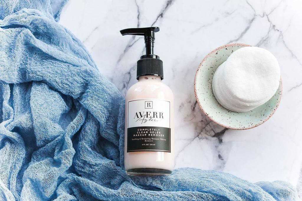 Averr Aglow four fluid ounce bottle in lifestyle setting