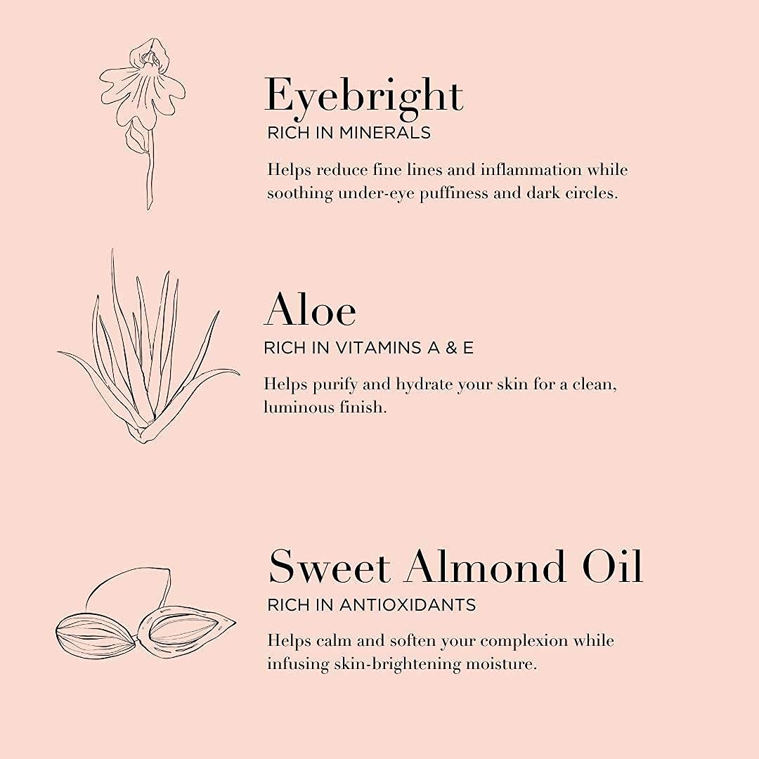 Averr Aglow clear gel facial cleanser bottle back label view with directions
