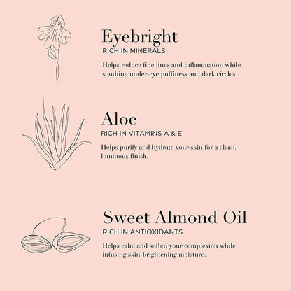 Averr Aglow clear gel facial cleanser bottle back label view with directions
