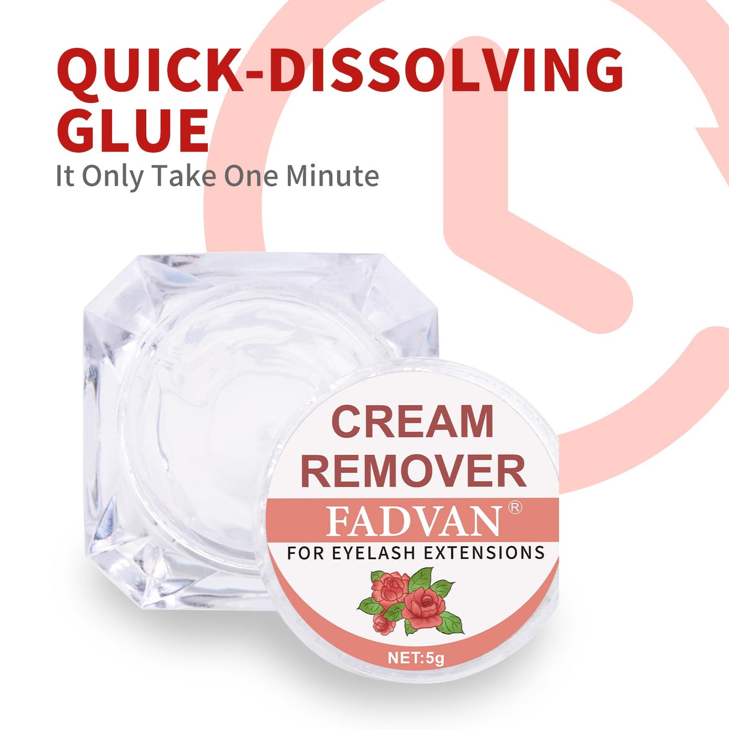 Professional eyelash extension glue remover cream texture