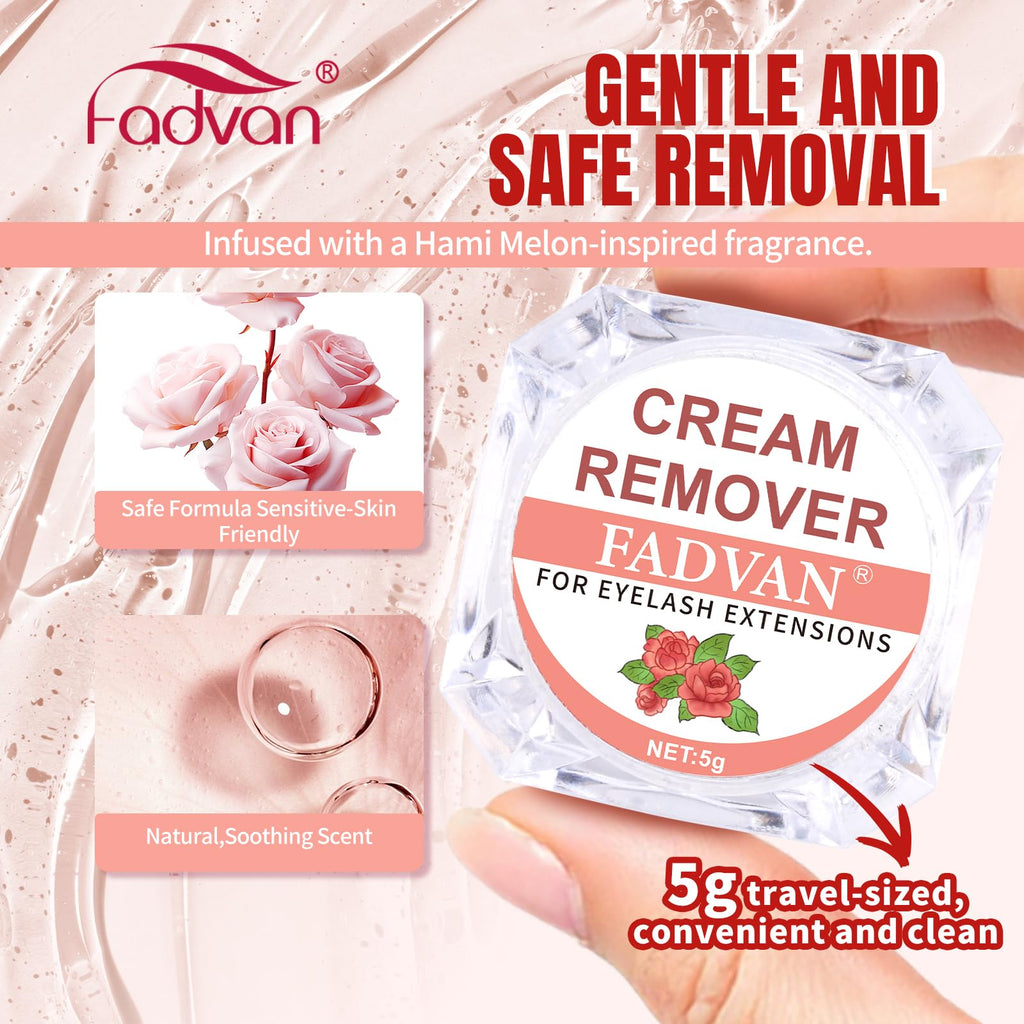 FADVAN professional lash glue remover container open view