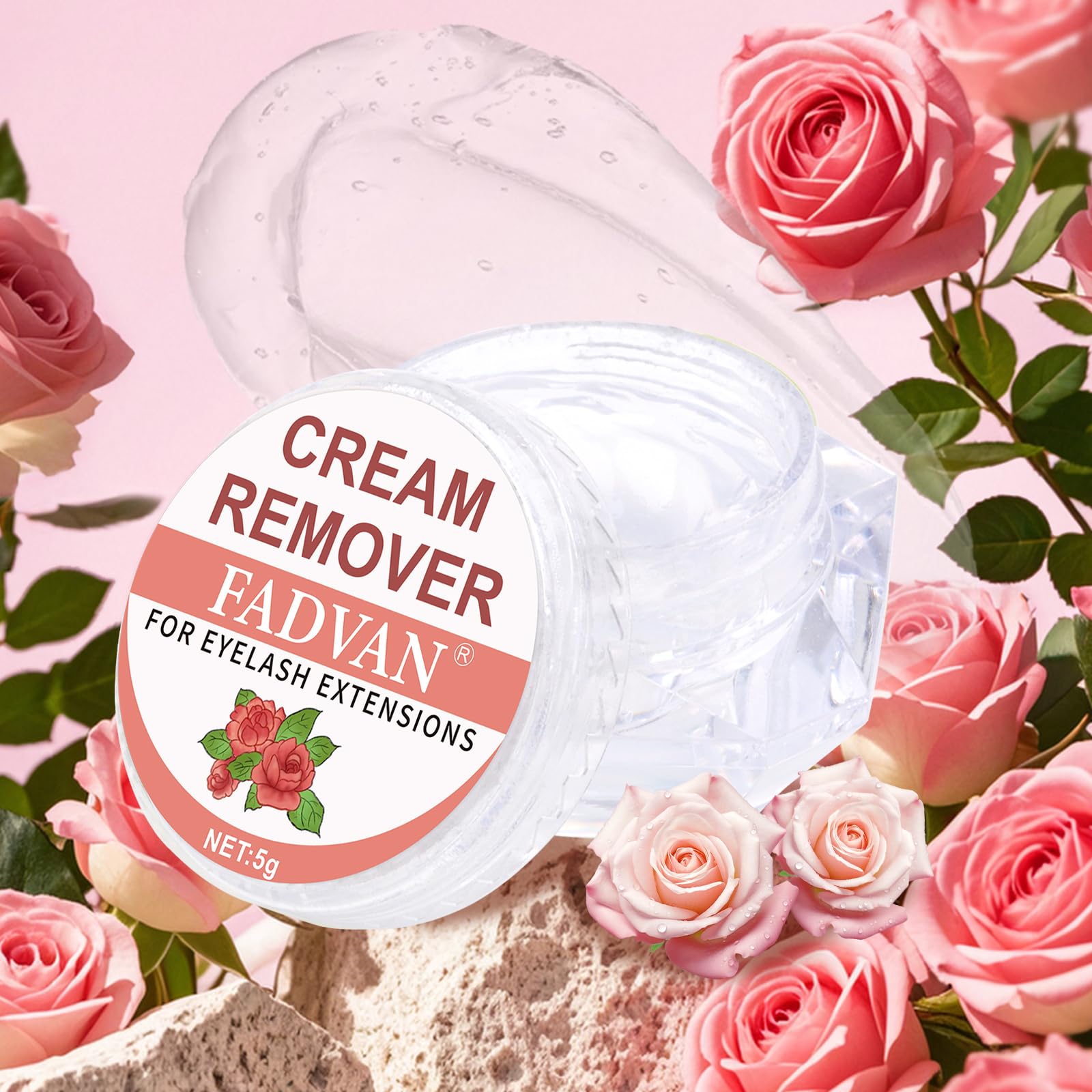 Travel friendly lash glue remover for eyelash extensions