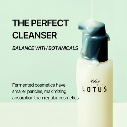 The Pure Lotus Korean gel to foam vegan face wash texture close up