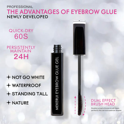 Close up of Mekerui eyebrow gel texture