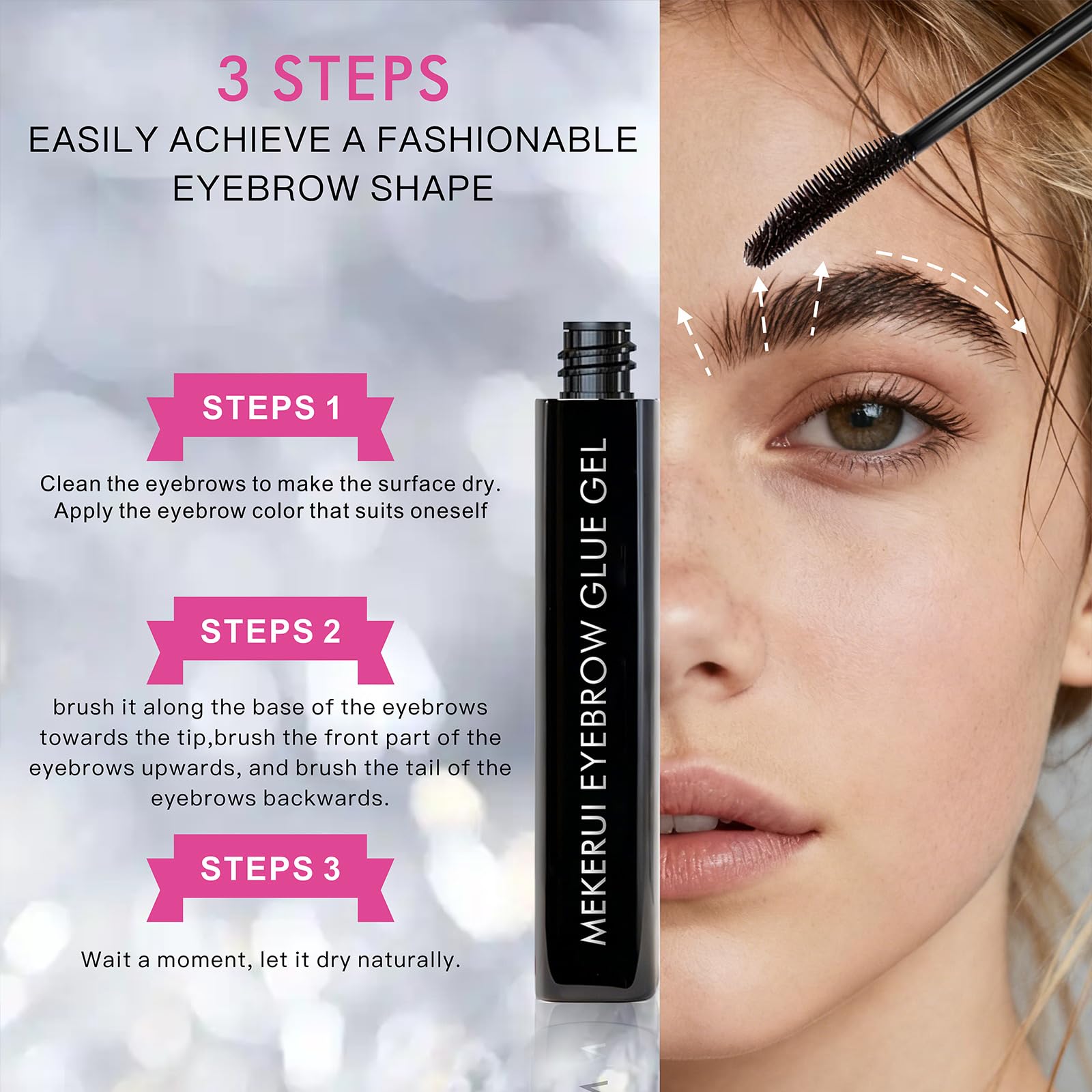 Mekerui professional brow lamination gel kit components