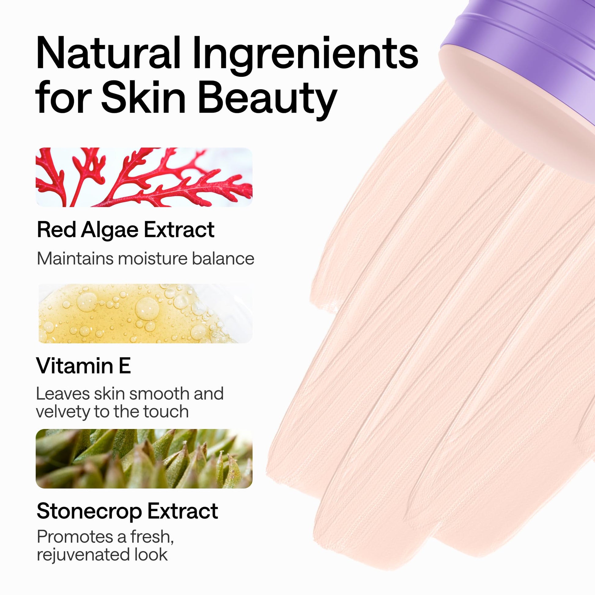 Wonder Family makeup remover stick application on skin