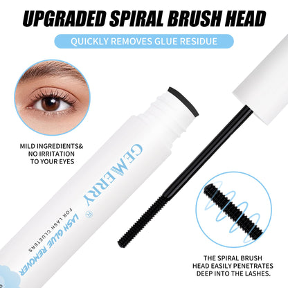 Close up of Gemerry lash remover packaging