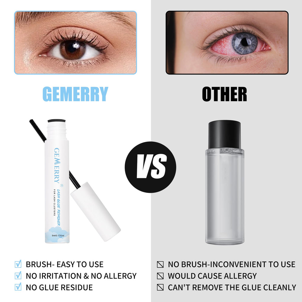 Gemerry gentle cluster lash adhesive dissolver liquid bottle display