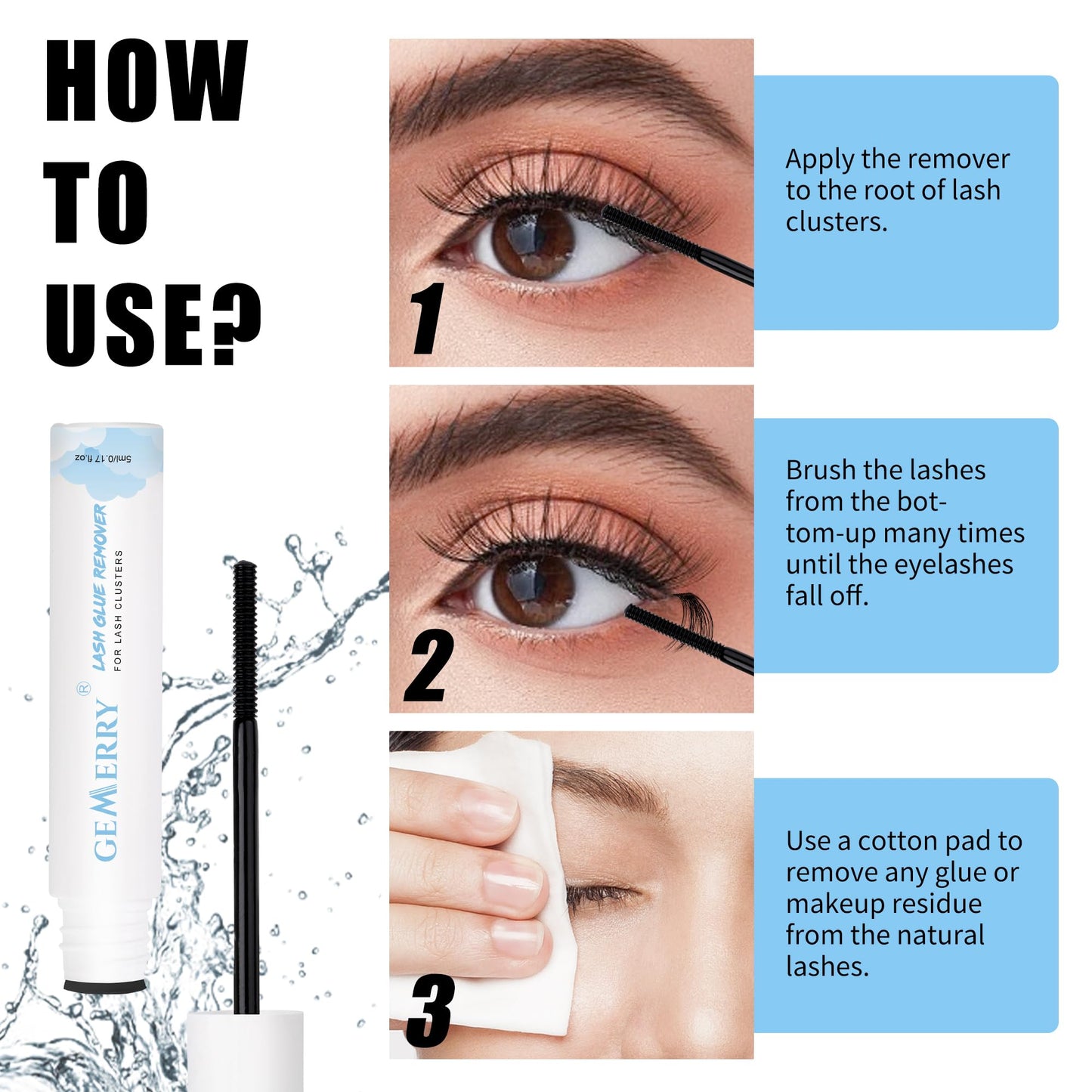Authentic Gemerry lash remover imported beauty product