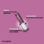 Nuorganic clear eyebrow sculpting gel tube and spoolie brush