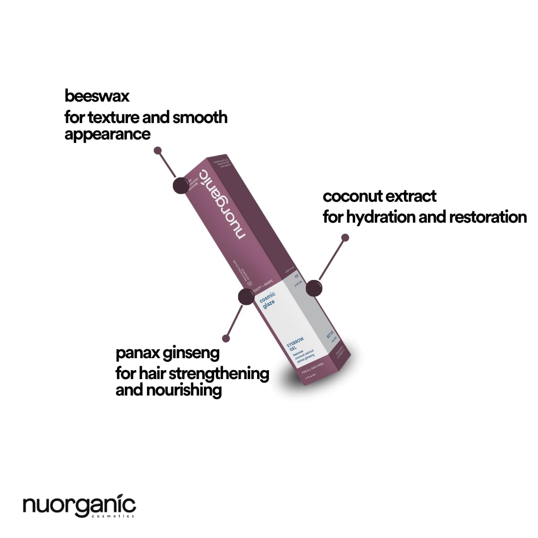 Authentic Nuorganic cosmetics clear brow gel tube