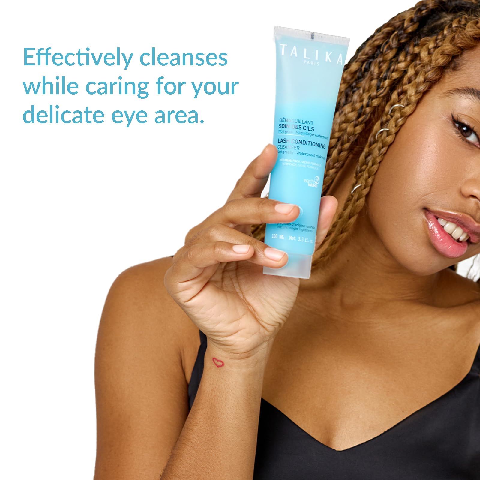 Waterproof mascara remover gel by Talika showing product texture