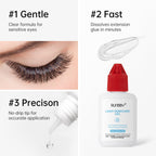 Professional eyelash extension remover gel in storage case